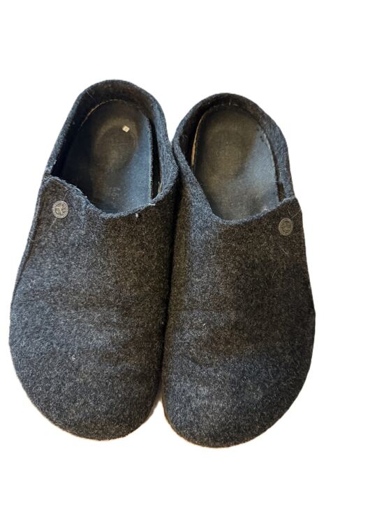 Birkenstock Zermatt Gray Shearling Lined Wool Felt Clog Slippers Men\'s US 13 main image 6